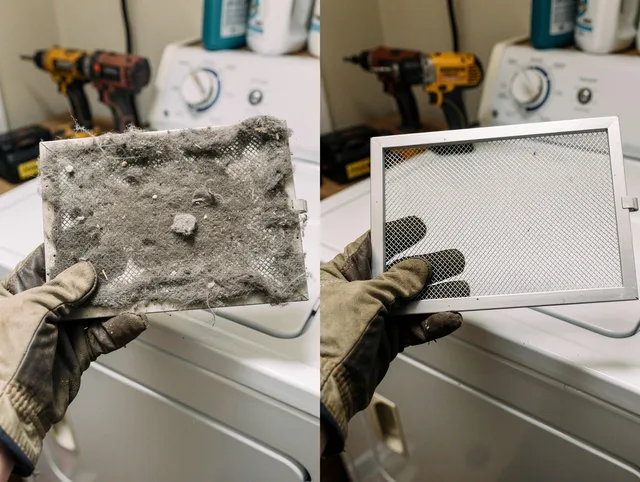Professional lint trap cleaning by Norco Dryer Vent Cleaning in Norco