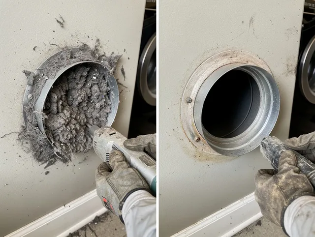 Professional clogged vent cleaning by Norco Dryer Vent Cleaning in Norco