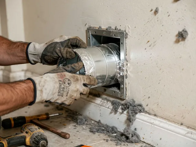 Professional dryer vent repair and installation by Norco Dryer Vent Cleaning in Norco