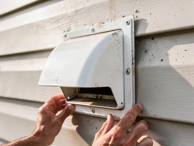 Norco Dryer Vent Cleaning technician delivering thorough residential dryer vent cleaning service in Norco
